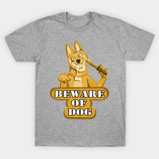 Beware of Dog (Gold) T-Shirt